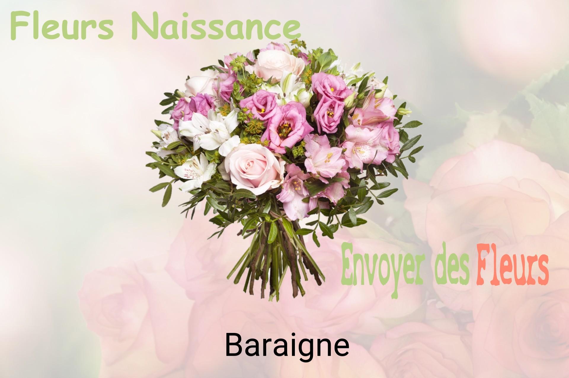 Bouquet de fleurs de naissance livré à Baraigne